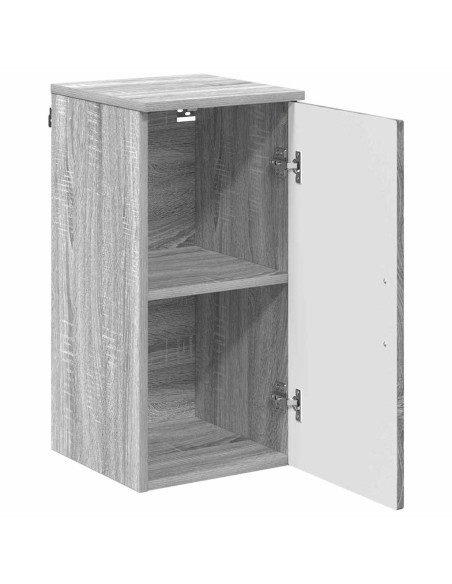 Mobile da Bagno con porta Grigio sonoma 30 x 31.5 x 61 cm