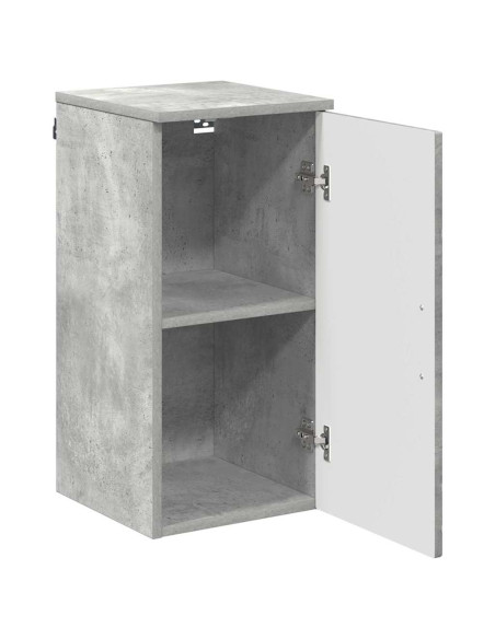 Mobile da Bagno con porta Grigio cemento 30 x 31.5 x 61 cm