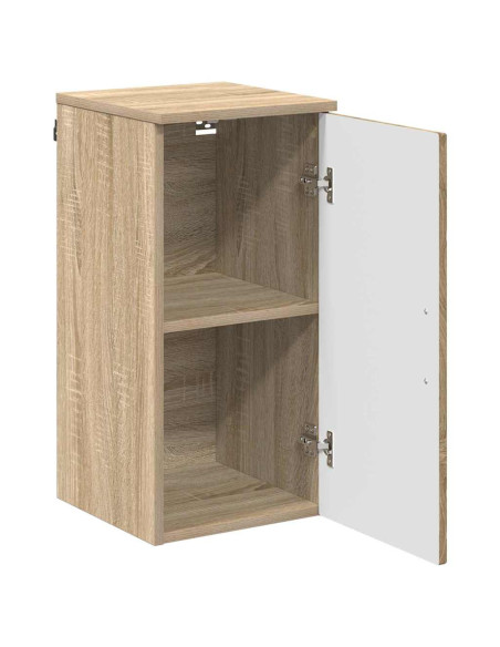 Mobile da Bagno con porta rovere sonoma 30 x 31.5 x 61 cm