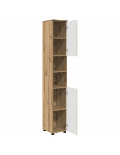 Mobile da Bagno con porta Rovere artigianale 30 x 35 x 192 cm
