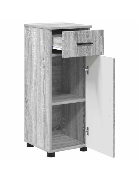 Mobile da Bagno Grigio sonoma 30 x 35 x 80 cm Legno multistrato