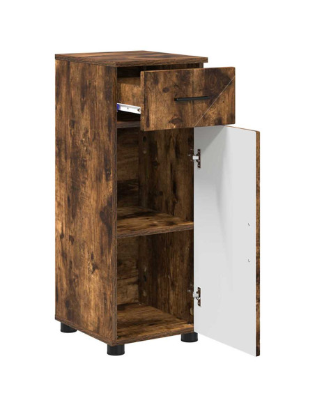Mobile da Bagno Rovere fumo 30 x 35 x 80 cm Legno multistrato