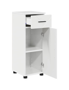 Mobile da Bagno Bianco lucido 30 x 35 x 80 cm Legno multistrato