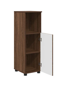 Mobile da Bagno con lo scaffale Rovere marrone 30 x 35 x 95 cm