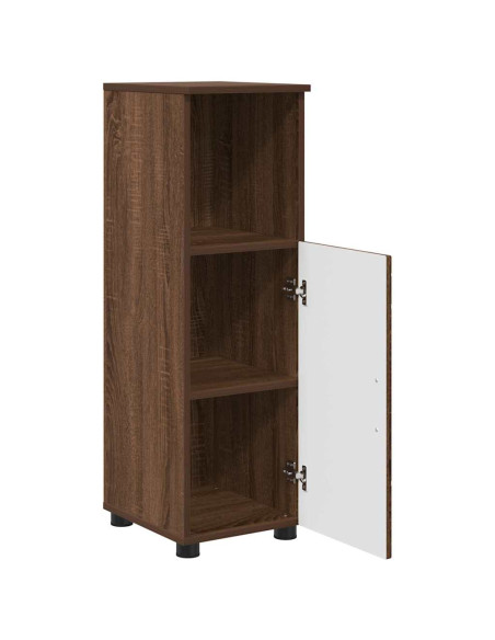 Mobile da Bagno con lo scaffale Rovere marrone 30 x 35 x 95 cm