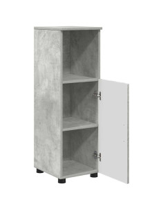 Mobile da Bagno con lo scaffale Grigio cemento 30 x 35 x 95 cm