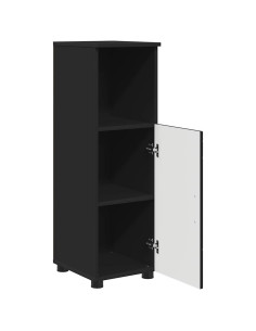 Mobile da Bagno Nero 30 x 35 x 95 cm Legno multistrato