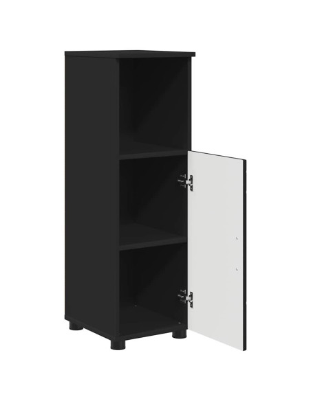 Mobile da Bagno Nero 30 x 35 x 95 cm Legno multistrato