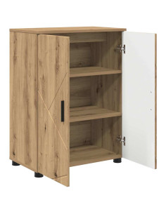 Mobile da Bagno con porta rovere artigianale 60 x 35 x 80 cm