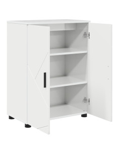 Mobile da Bagno con archiviazione Bianco Lucido 60 x 35 x 80 cm