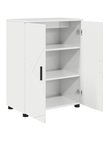 Mobile da Bagno con archiviazione Bianco Lucido 60 x 35 x 80 cm