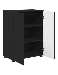 Mobile da Bagno con archiviazione Nero 60 x 35 x 80 cm