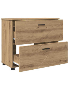 Mobile da Bagno con porta Rovere artigianale 76,5 x 35 x 64 cm