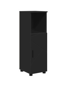 Set di mobili per il bagno con porta 5 pcs Nero 61 x 35 x 64 cm