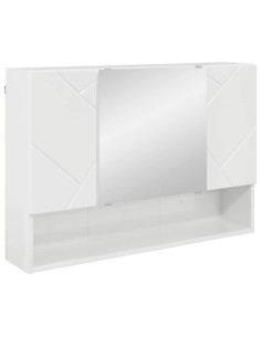 Set di mobili per il bagno 4 pcs Bianco lucido 30 x 35 x 192 cm