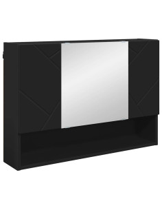Set di mobili per il bagno 4 pcs Nero 30 x 35 x 192 cm