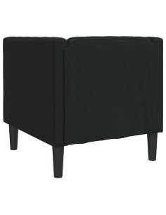 Poltrona Chesterfield Nero 71 x 74.5 x 70.5 cm Pelle sintetica