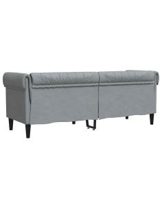 Divano Chesterfield Altro Grigio chiaro 201.5 x 74.5 x 74.5 cm
