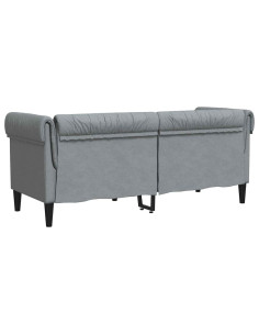Divano Chesterfield Altro Grigio chiaro 182.5 x 74.5 x 74.5 cm