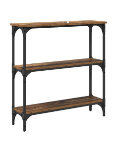 Tavolo consolle con lo scaffale Legno vecchio 75 x 22.5 x 75 cm