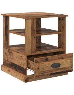 Armadio da Notte con cassetto Legno vecchio 50 x 50 x 60 cm