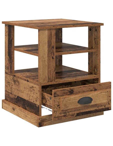 Armadio da Notte con cassetto Legno vecchio 50 x 50 x 60 cm