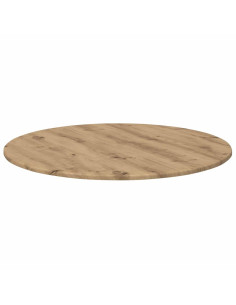 Piano del tavolo rovere artigianale Ø 80 x 1,5 cm