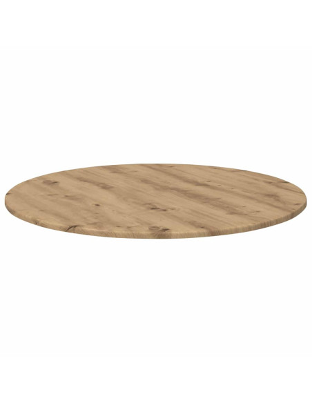 Piano del tavolo rovere artigianale Ø 80 x 1,5 cm