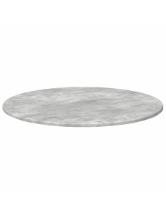 Piano del tavolo Grigio cemento Ø 80 x 1,5 cm Legno multistrato