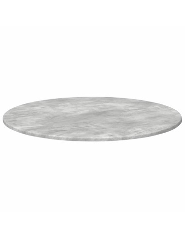 Piano del tavolo Grigio cemento Ø 80 x 1,5 cm Legno multistrato