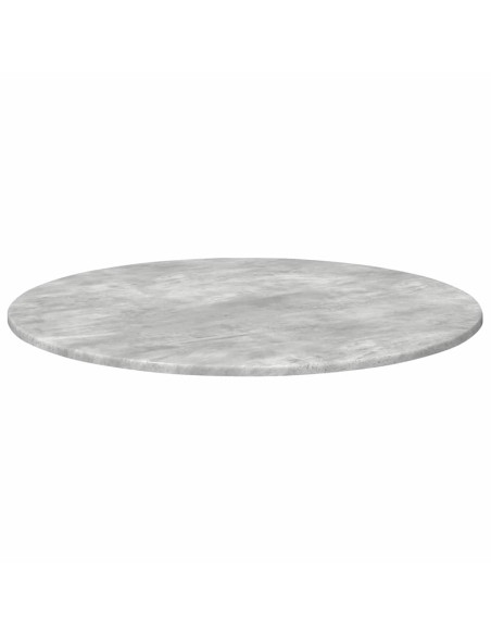 Piano del tavolo Grigio cemento Ø 80 x 1,5 cm Legno multistrato