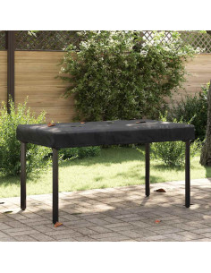 Copertura Tavolo Tinta unita Nero 102 x 202 x 15 cm Tessuto