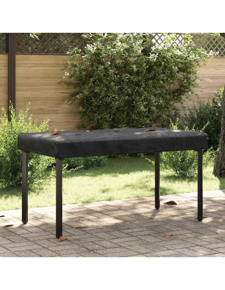 Copertura Tavolo Tinta unita Nero 102 x 202 x 15 cm Tessuto