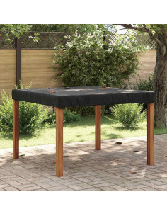 Copertura Tavolo Tinta unita Nero 122 x 122 x 15 cm Tessuto