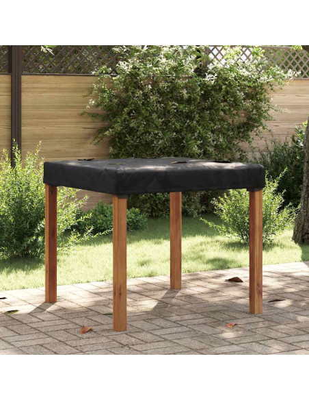 Copertura Tavolo Tinta unita Nero 102 x 102 x 15 cm Tessuto