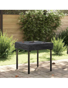 Copertura Tavolo Tinta unita Nero 82 x 82 x 15 cm Tessuto