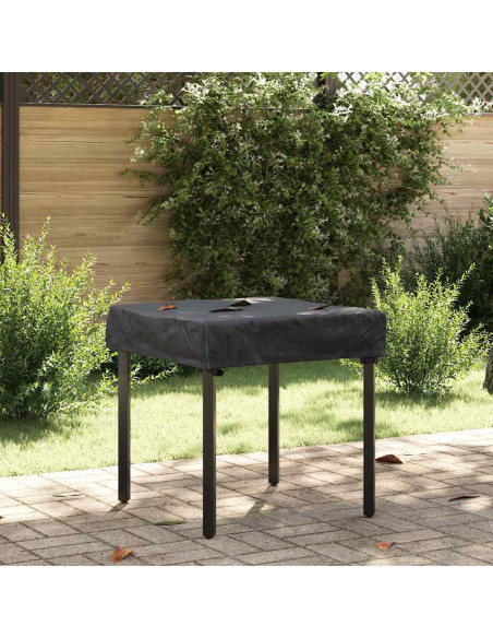 Copertura Tavolo Tinta unita Nero 72 x 72 x 15 cm Tessuto
