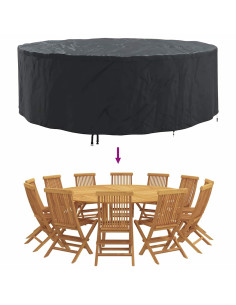 Copertura per mobili da esterno 279 x 279 x 71 cm Tessuto 420D