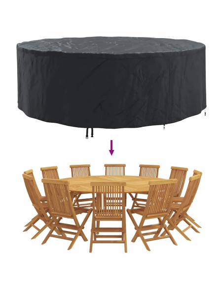 Copertura per mobili da esterno 279 x 279 x 71 cm Tessuto 210D