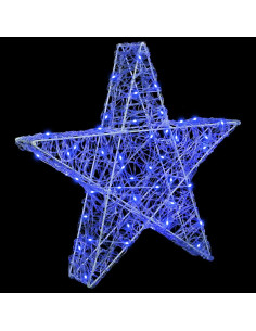 Stella 3D con 50 LED Blu 55 x 53.5 x 10 cm Acrilico
