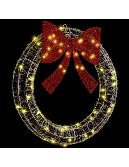 Ghirlanda con luci a strisce a LED Bianco caldo 75 cm Acrilico