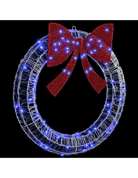 Ghirlanda con luci a strisce a LED Blu 75 cm Acrilico