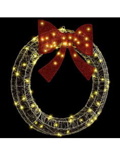 Ghirlanda con luci a strisce a LED Bianco caldo 90 cm Acrilico