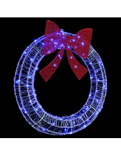 Ghirlanda con luci a strisce a LED Blu 90 cm Acrilico