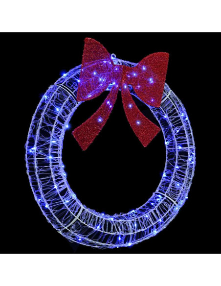 Ghirlanda con luci a strisce a LED Blu 90 cm Acrilico