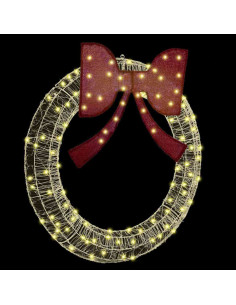 Ghirlanda con luci a strisce a LED Bianco caldo 120 cm Acrilico