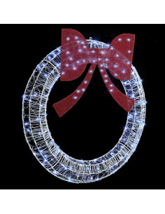 Ghirlanda Bianco freddo 120 cm Acrilico