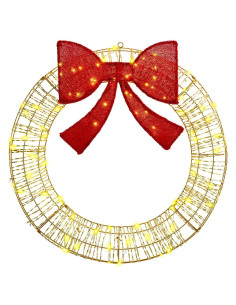 Ghirlanda con 80 LED Bianco caldo 90 cm PET