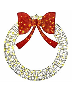 Ghirlanda con 150 LED Bianco caldo 120 cm Rattan