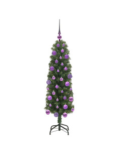 Albero di Natale artificiale with LEDs Verde 120 cm PVC